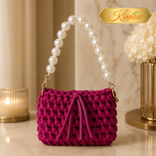 Pearl Pick – Elegant Crochet Handbag for Effortless Style