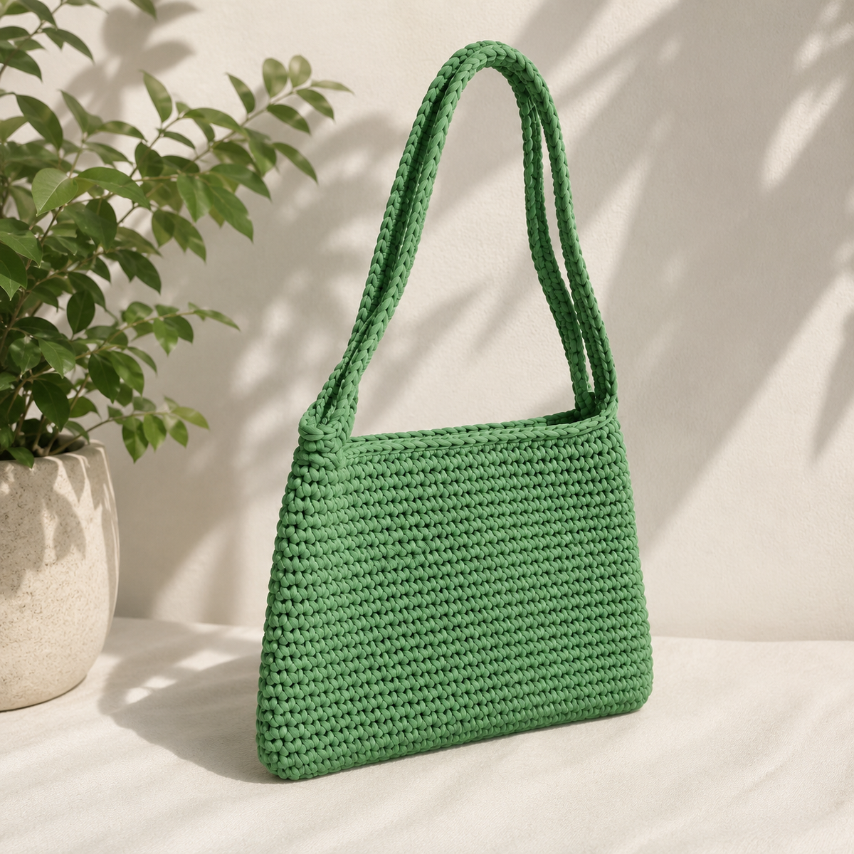 Frame Tote – Stylish Handmade Crochet Bag