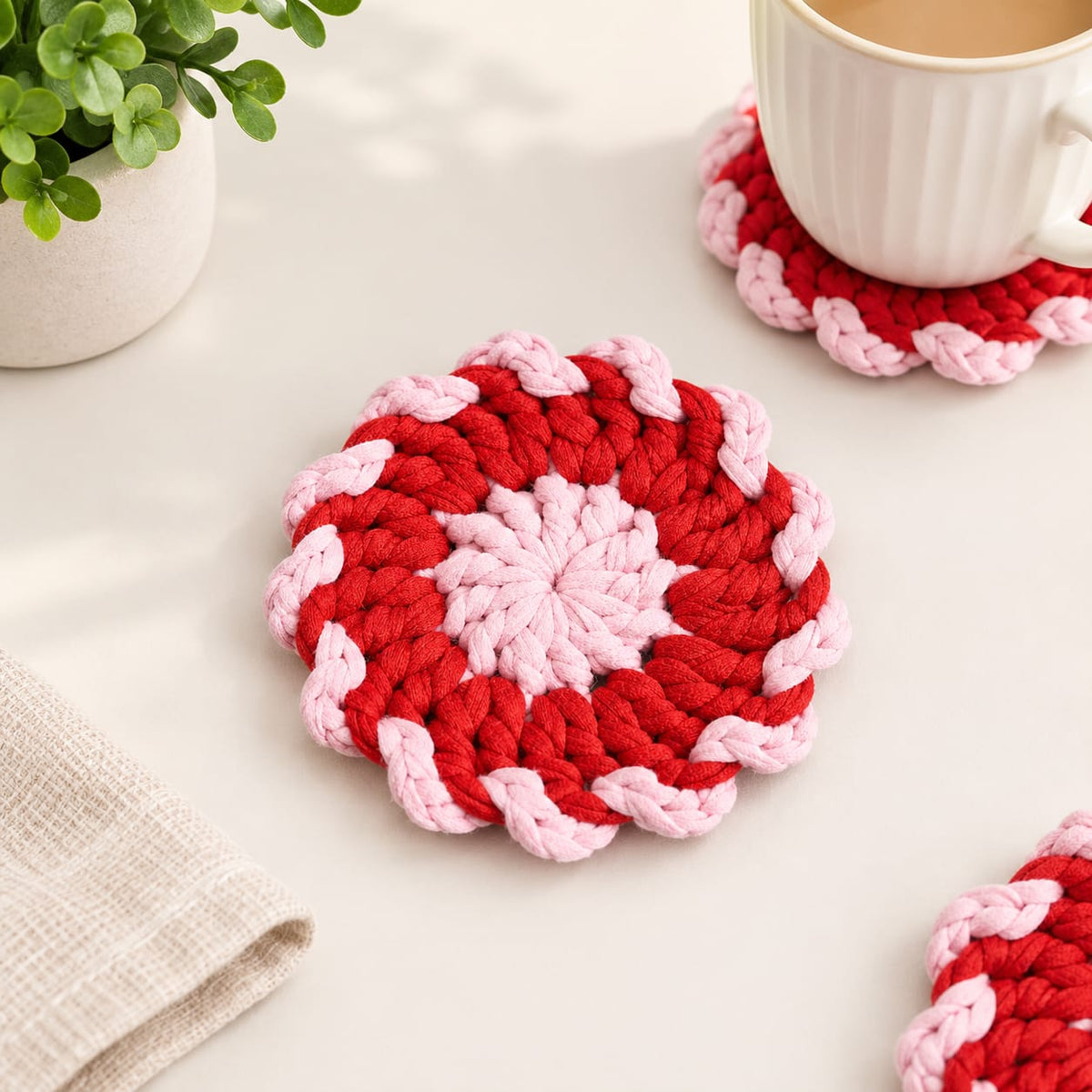 Coasters | Handmade Crochet Floral Coasters