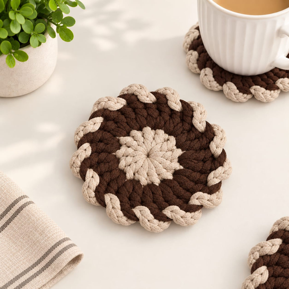 Coasters | Handmade Crochet Floral Coasters