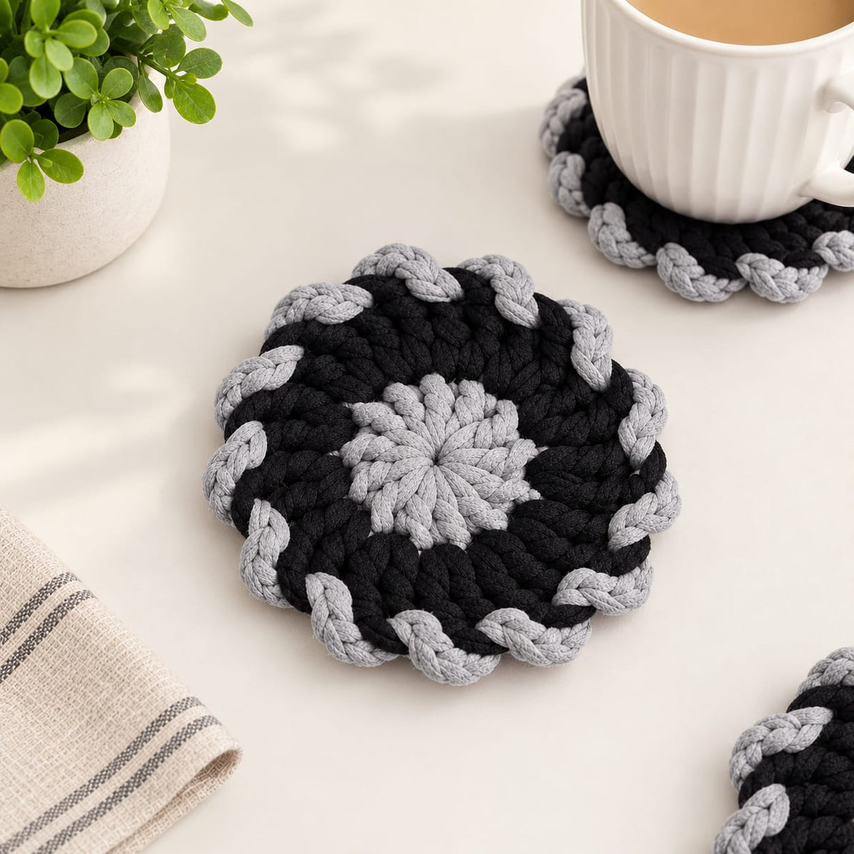 Coasters | Handmade Crochet Floral Coasters