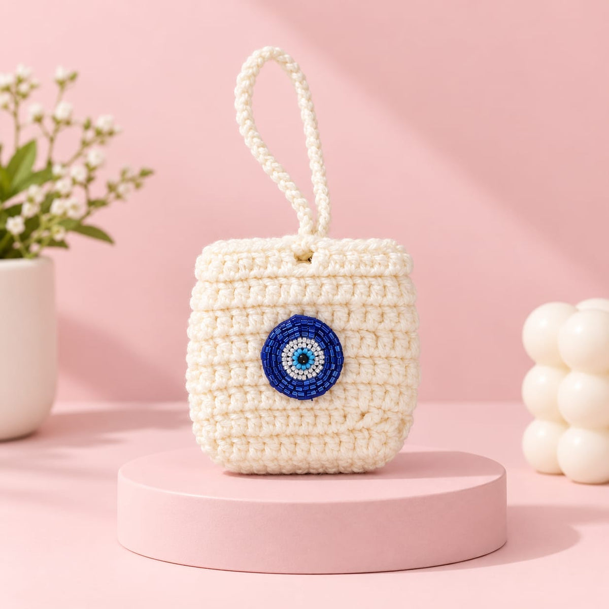 Earbuds Pouch | Handmade Crochet Earbuds & Utility Pouch